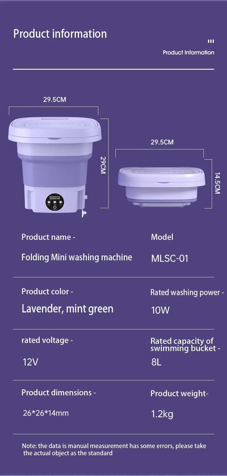 8L Small Folding Washing Machine Student Dormitory Underwear Socks Mini Cleaning Machine Portable Laundry Bucket Washing Machine 10 kf S9273bd3284af48ec8d899ef2c5383ea2t