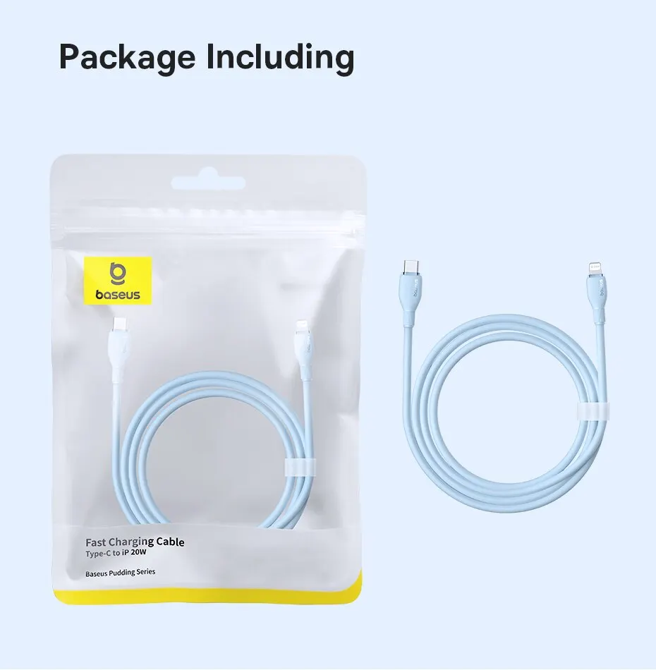 Baseus TPE 20W USB C Cable For IPhone 14 13 12 11 Pro Max XS Fast Charging Cable Type C To Lighting Date Wire For iPad Macbook 25 kf S92c445ebf91f4114a3324ea395feca25I