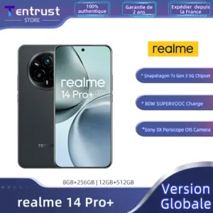 Global Version realme 14 Pro+ 5G Smartphone 50MP Main Camera Snapdragon7s Gen 3 80W SUPERVOOC Charger