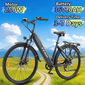 TTGO HZ-28ST Electric Bike 250W Powerful Motor 36V20AH Lithium Battery Adult Electric Bike 700C*45C Inch Tire City Travel E-Bike