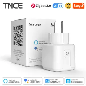 TNCE Tuya Smart Plug WiFi/Zigbee3.0 Socket 16A/20A Power Monitor Remote Control Smart Life APP Remote Control Voice Contr Alexa