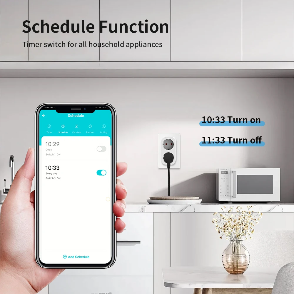 TNCE tuya wifi Dual plug 16A eu 2 socket in 1 Power Monitor Smart life Remote Control Timer Voice with Google Home Alexa Alice 9 kf S933c8a7544b04125ba2baa85a24ae49eF