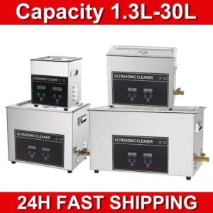 Myjka ultradźwiękowa 1L 2L 3L 6L 10L 22L 30L Wanna ultradźwiękowa Wtyczka EU UK Przenośna, podgrzewana, 600W Urządzenie do czyszczenia i mycia ultradźwiękami