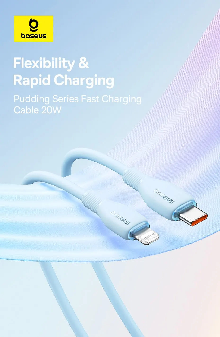 Baseus TPE 20W USB C Cable For IPhone 14 13 12 11 Pro Max XS Fast Charging Cable Type C To Lighting Date Wire For iPad Macbook 7 kf S950a0309bcfc469a97e607de4005f5157
