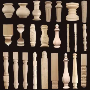 1PC American Style Solid Wood Furniture Leg Durable and Stylish Sofa Bed Cabinet Table and Chair Replacement Feet Sloping Foot