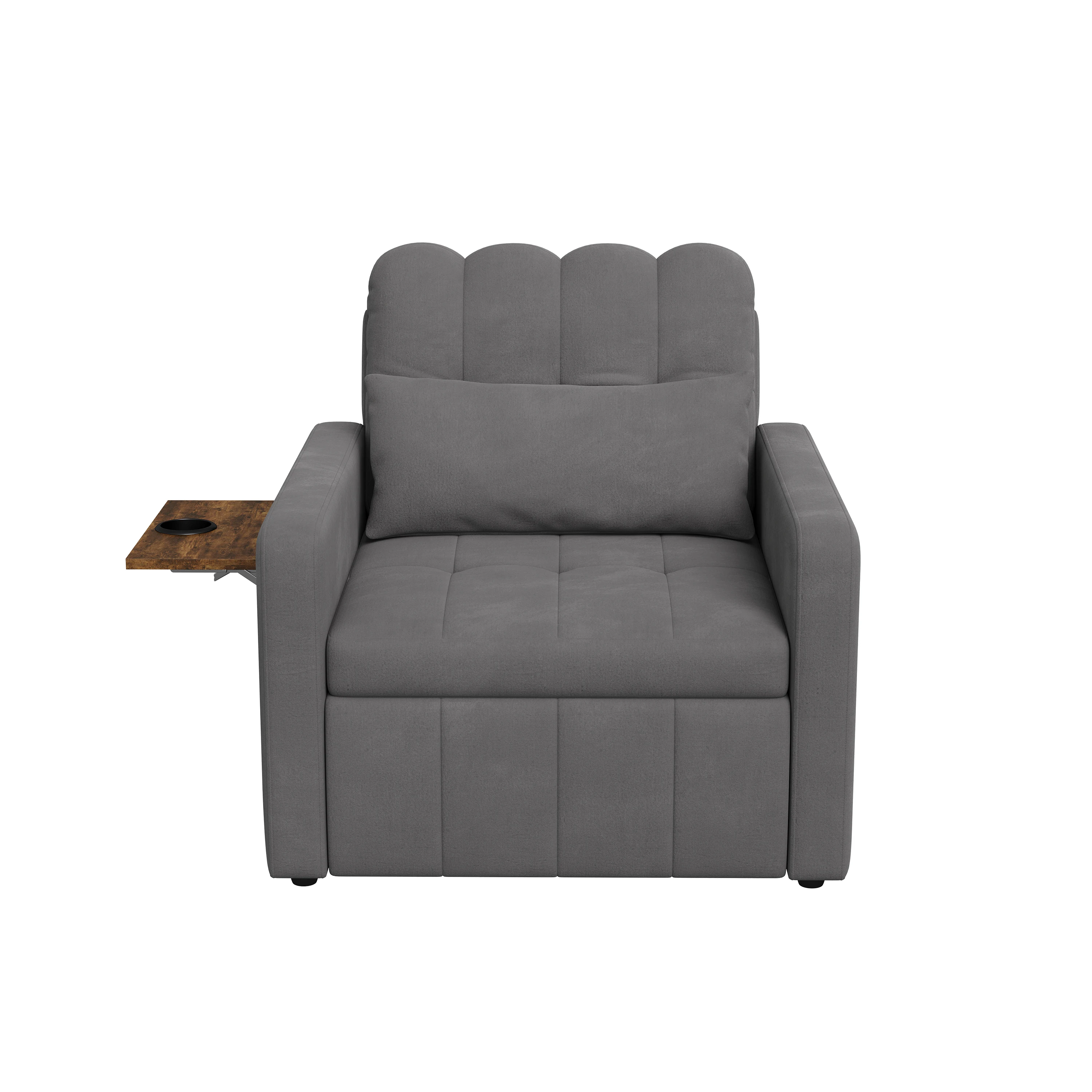 Rosahqnda Folding Sofa Bed,Sleeping Chair with Adjustable Backrest&table&Side Pocket,Relaxing Chair for Living Room,Bedroom 33 kf S965772abcc104163b8be00e7f072a627B