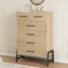 4+2 Dresser for Bedroom, 46.6" Tall Dresser, Tall Drawer with Storage Freestanding, Wooden Closet Storage Chest for Living Room,