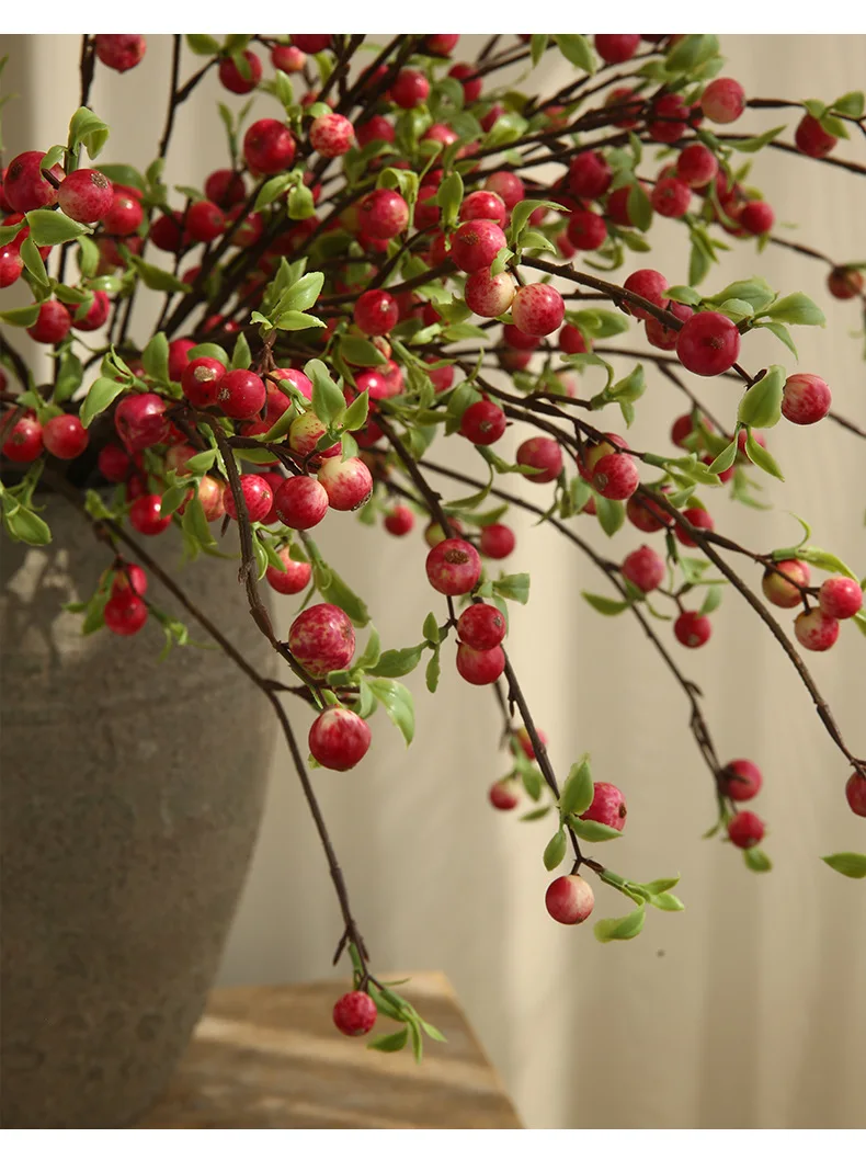 72cm Artificial Single Branch Mini Apple Wedding Flower Light Luxury Home Hotel Restaurant Decoration Flower Arrangement 13 kf S979fdf91ec2e48ce9836ba41aa25e56bh