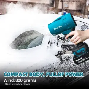 Makita 30000RPM Violent Blower Turbo Jet Fan 18V Electric Air Duster Wind Speed Turbo Rechargeable with Light Car Cleanin Tool 6 kf S97ae08a063ac45e08f423cd6341765f47