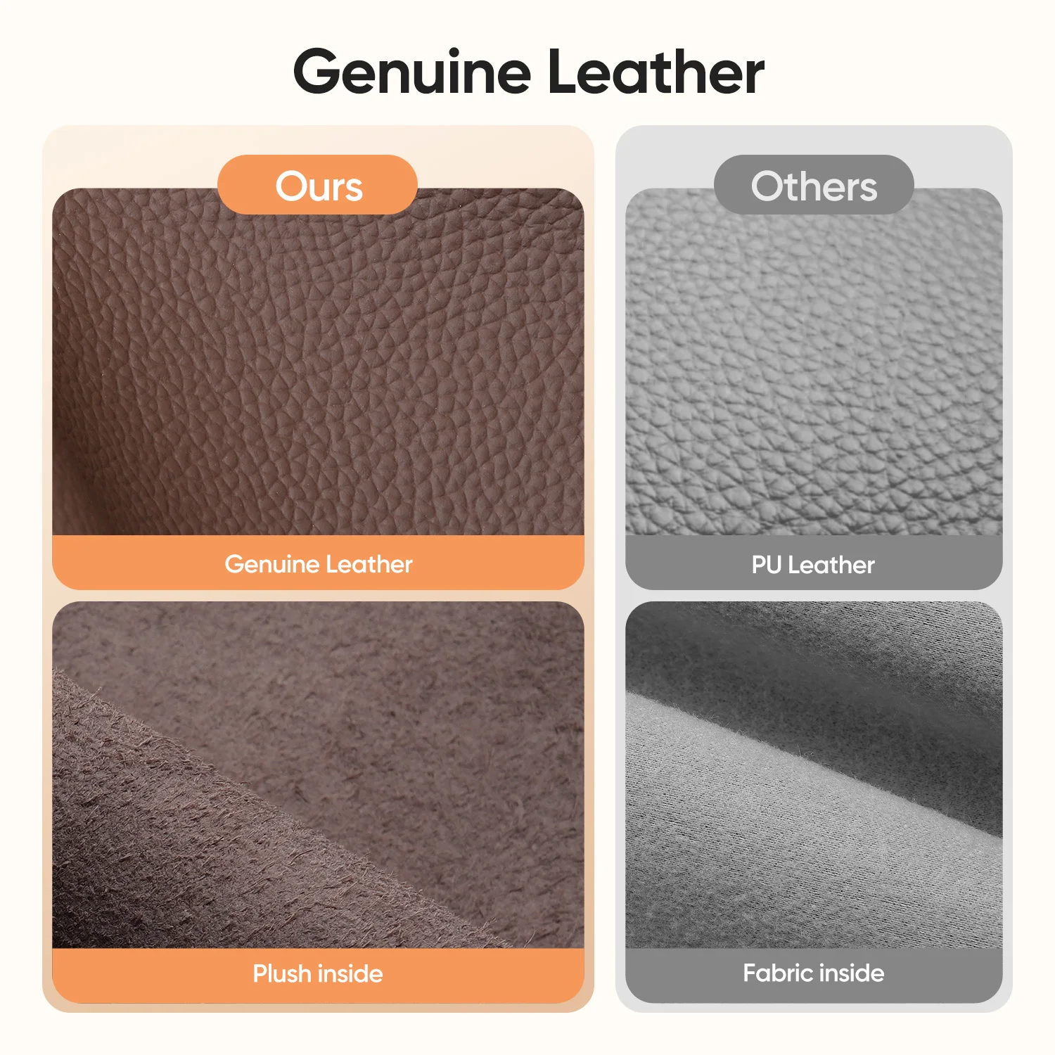 Ribbed Office Chair Ergonomic Office Chair Brown Genuine Leather Swivel Chairs Adjustable Swivel Computer Desk Gaming Chair 9 kf S97bb2790375549198cebcac32b37e640Q