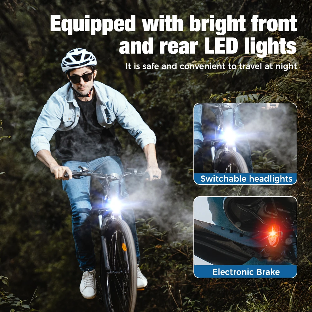 iScooter EB3 Electric Bike, 500W Motor, 36V 10.4AH, Adult Electric Bike, Removable Lithium Battery, City Commuting E-Bike 13 kf S981ff405139b4ef3b3b5ca884f37374dN
