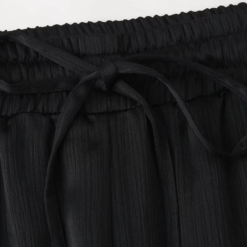 European and American Style 2024 Spring and Summer New Women's Clothing Wrinkle Effect Double Breasted Suit Jacket Pants Set 48 kf S991cbf7deaec49199041832061d2dd8eA