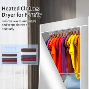 Portable Electric Clothes Dryer, 1600W Heated Clothes Airer,Travel Heated Clothes Dryer with Timer,Electric Clothes Dryer 5 kf S9c0712e27fe74e3e950ab5d92f1542fau