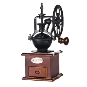 Classical Wooden Manual Coffee Grinder Coffee Bean Spice Mill