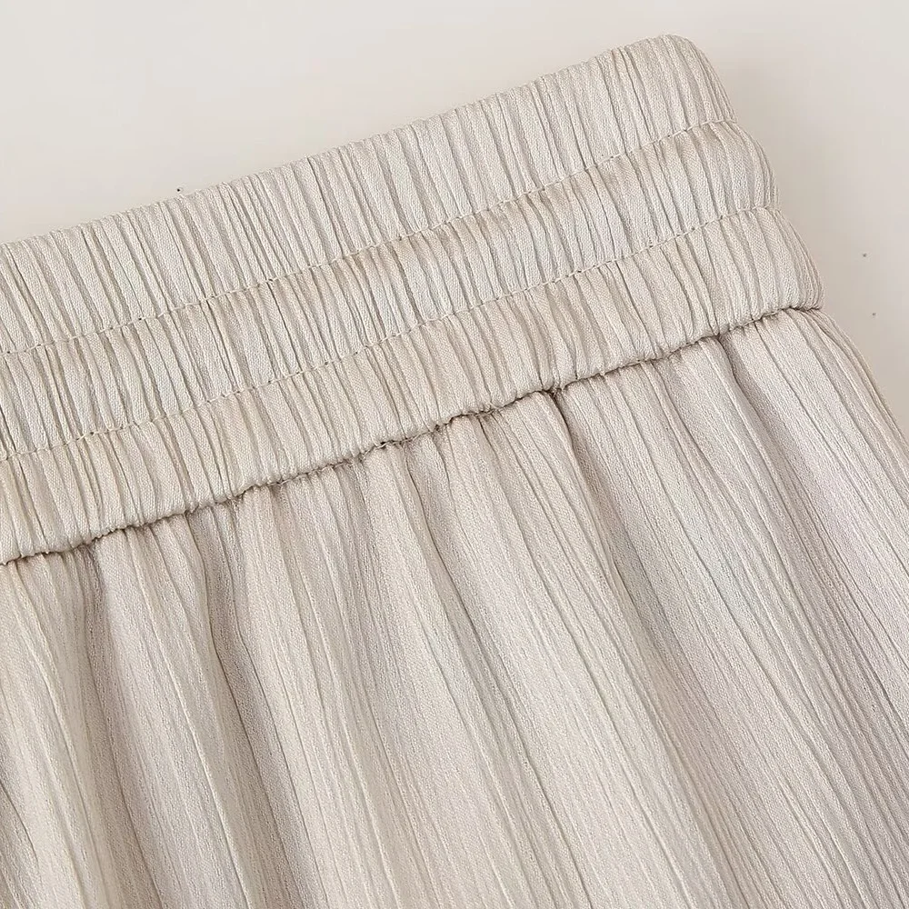 European and American Style 2024 Spring and Summer New Women's Clothing Wrinkle Effect Double Breasted Suit Jacket Pants Set 36 kf S9c265df6864948c1939ac930db7739fe8