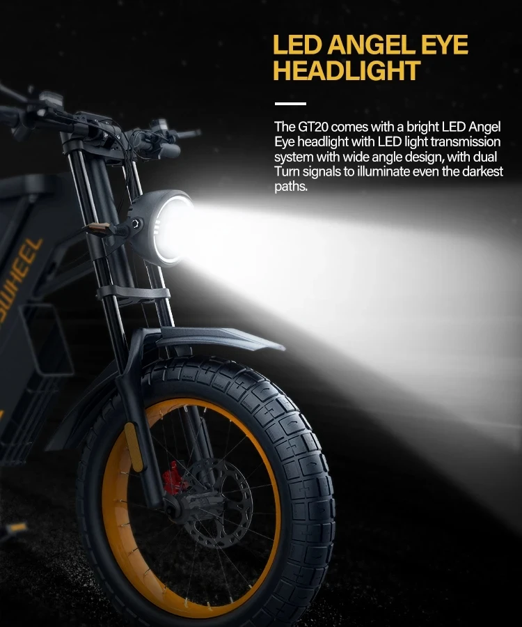 COSWHEEL Electric bike GT20 PRO 3000W Dual Motor 48V 40AH Electric Bicycle 20 Inch Fat Tire Off-Road Mountain EBike 29 kf S9cf85643005f4ded87c34b40e71ce3fai