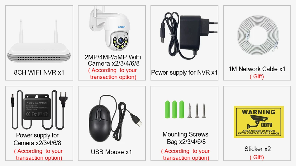 Smar 8CH NVR 5MP Wireless Camera Kit Ai Humman Detect Outdoor 3MP PTZ WiFi Night Vision CCTV Security Surveillance System ICsee 9 kf S9d544b0c7a10425d8c5abb0adfa33108W