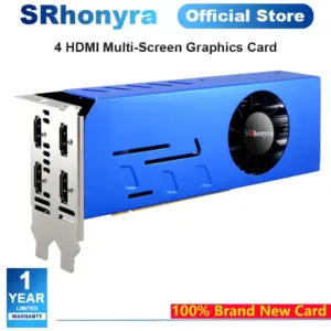 SRhonyra GTX 750 750TI 2GB 4GB 4HDMI Multi Monitor Graphics Card GDDR5 128Bit 4K Support for Stock Trading Surveillance