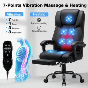 Gaming Chair Massage Office Chair Ergonomic with Heating and 7 Vibration Points Footrest, 200KG Load Capacity Executive Chair 2 kf S9f0319d4cbfb41c8ad98b9c7bf7c3f262