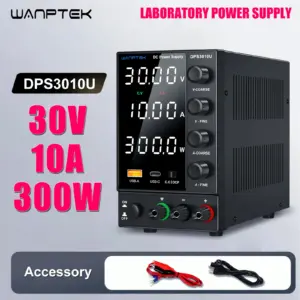 Wanptek Laboratory Power Supply 30V 10A 60V 5A 120V 3A Adjustable Voltage Current Voltage Regulator DC Power Supply