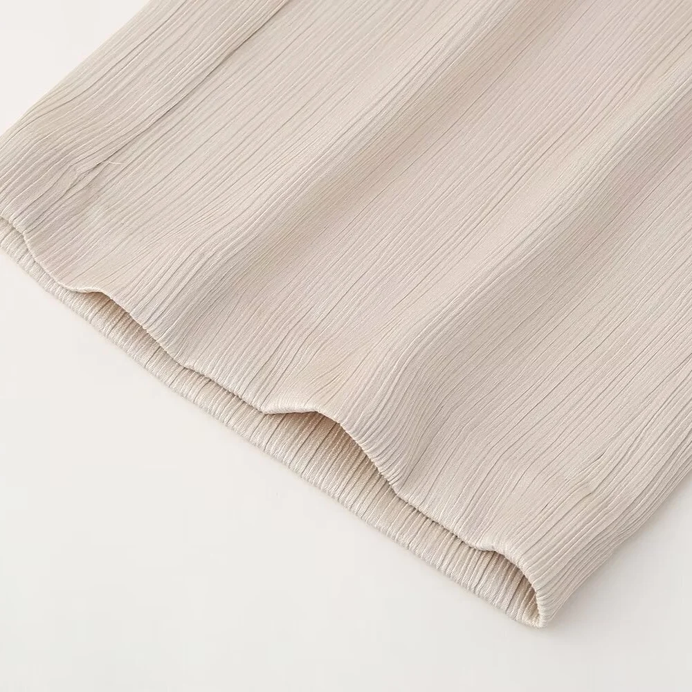 European and American Style 2024 Spring and Summer New Women's Clothing Wrinkle Effect Double Breasted Suit Jacket Pants Set 43 kf S9fca3809851c4ce2a24acdfc27d29349i