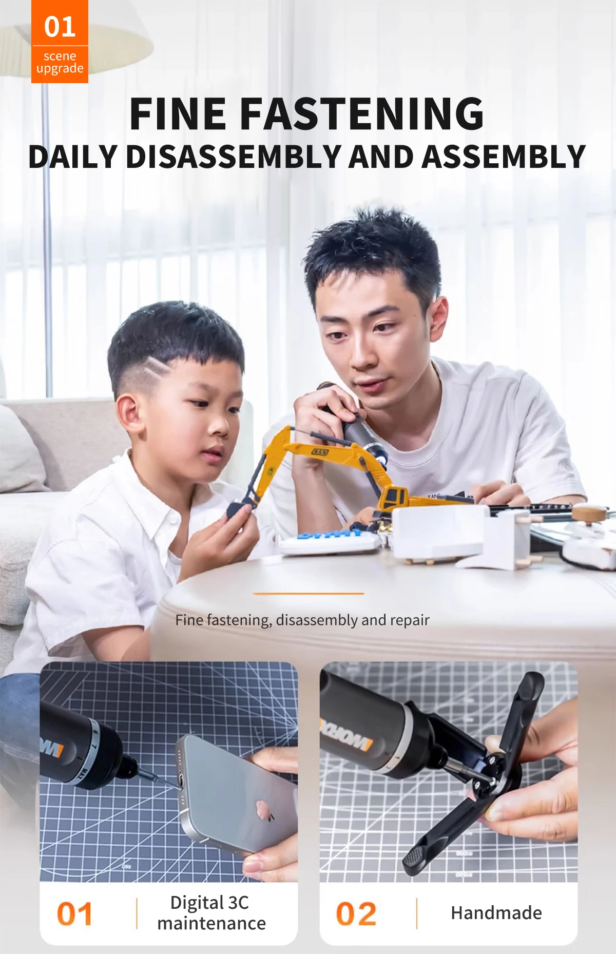 WORX WX242 4V Electrical Screwdriver Set Smart Cordless Electric Screwdrivers USB Rechargeable 30 Bit Set Mini Drill Power Tool 10 kf Sa06bb556ccce4fc9aed19e842e8aaef6D