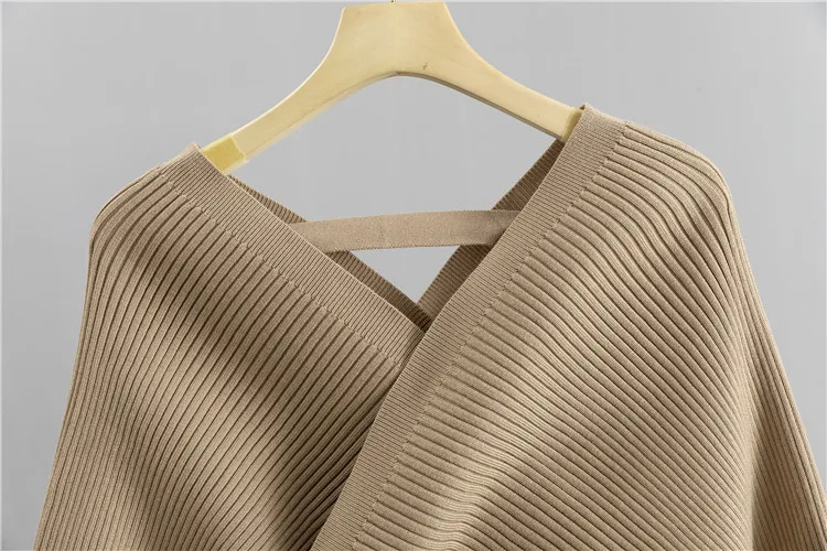 Elegant Tracksuit Sexy Two Piece Set Women Korean Style Ribbed Knitted Backless Top And Long Harem Pant Suit Autumn Outfits y2k 24 kf