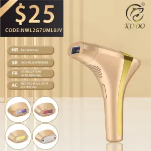 KODO 2026 High-end customization ice Laser Hair removal Laser Epilator Permanent IPL Painless Photoepilator 4 in 1 face and body