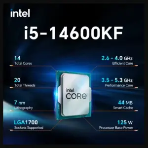 CPU Intel Core i5-14600KF / LGA1700 / Box 14 Cores/20 Threads / 24M Cache