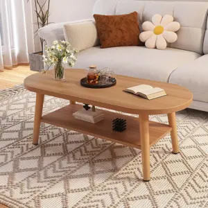 Tables for Living Room, Mesa de Centro para sala, Farmhouse Coffee Table, Modern and Simple with Solid Wood Legs, Easy to