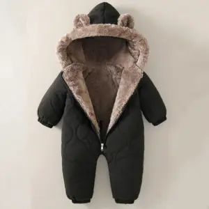 2025 New born Baby Girl clothes Winter Snowsuit Plus Velvet clothing Boys Jumpsuit 0-3 Years Romper boy Overalls Toddler Coat