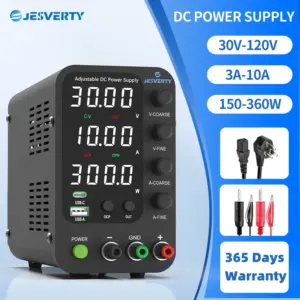 Best Jesverty DC Lab Power Supply 30~120V Bench Power Supply Encoder Regulate Voltage and Current Dual Input Voltage 220V/110V