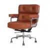 EU Stock TY205C Light Brown Robin Chair Genuine Leather Lobby Office Computer Chair Home and Office