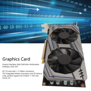 Graphics Card 128BIT GDDR5 PCI Express2.0 Double Fan Desktop PC Computer Discrete Gaming Graphics Card Double Fan Graphics Card
