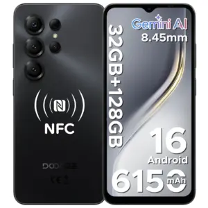 Global Version DOOGEE Note56X Pro Smartphone Android 16 Gemini AI 6.56'' Screen 6150mAh Battery Support Widevine L1 Mobile Phone