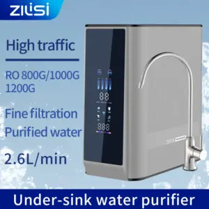 ZILISI RO water purifier, household direct drinking machine, kitchen tap water reverse osmosis filtration 2024 new Pro800-1000G