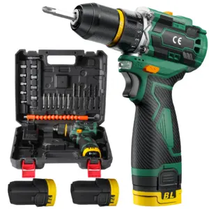 55N.M Brushless Cordless Impact Drill - 10MM Metal Ratchet Chuck, 23+1 Torque Settings, Electric Screwdriver for DIY Power Tools