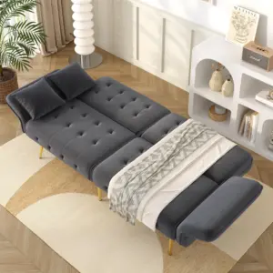 Two-seater multifunctional sofa bed with bed function, adjustable backrest. Modern folding sofa bed for living room 3 kf Sad06f060ac22485aa0bfa845e7ea52d4o