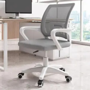 Office Chair with Back Support, Comfy Desk Chairs, Extended Armrest Design, Thickened Cushion, Stable Chassis, Comfortable Fit t