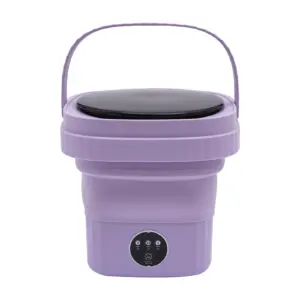 6L Portable Washing Machine 40W Folding Large Capacity Clothes Spin Dryer Bucket for Underwear Socks 2 kf Saecbb58e47d44f6b905db852eb5c771aL