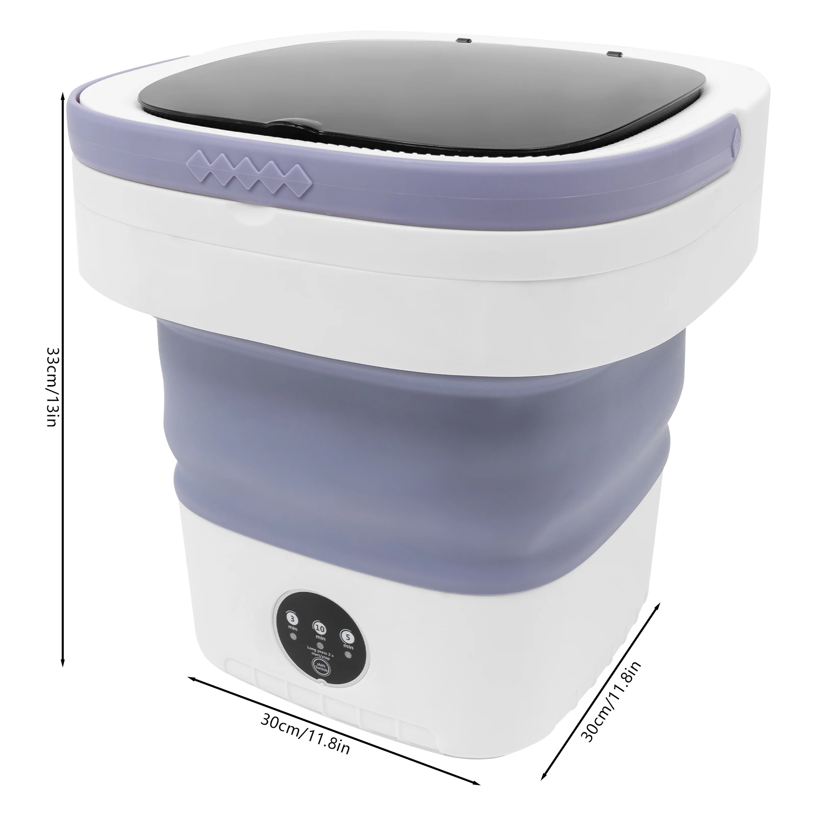 12L Foldable Mini Washing Machine - Portable Laundry for Underwear/Baby Clothes with 3 Wash Modes (Purple, EU Plug) 19 kf Saefb5ba9a21a4c88b343b5e597091701k