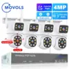 Movols H.265 3MP 5MP Wireless CCTV System Two Way Audio Waterproof PTZ WIFI IP Security Camera 10CH NVR Video Surveillance Kit
