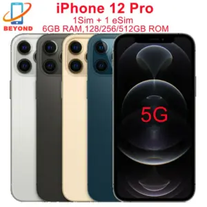 Genuine Apple iPhone 12 Pro 12pro 128/256/512GB ROM 6.1" Original OLED RAM 6GB A14 Bionic IOS Face ID NFC Unlocked 5G 98% New