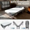 Folding Bed with Mattress 75" x 31" Folded Bed with 5" Memory Foam Mattress Metal Frame for Adults Space-Saving Roll Away Beds