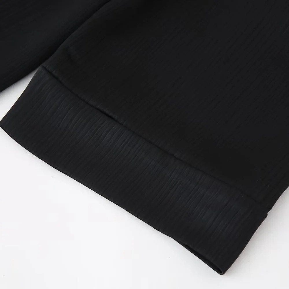 European and American Style 2024 Spring and Summer New Women's Clothing Wrinkle Effect Double Breasted Suit Jacket Pants Set 33 kf Sb1a99180b70449e3aa4435db1999a7b26