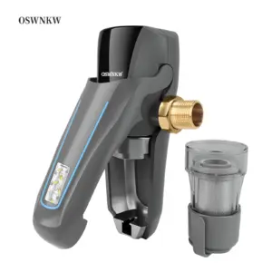 Whole House Sediment Water Filtration System - 40 Micron Filter with Quick Shutoff Valve for Easy Tool-Free Installation