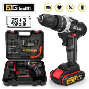 21V Cordless Impact Drill Electric Screwdriver Electric Hammer Drill Mini Wireless Hand Drill Lithium-Ion Battery Power Tools