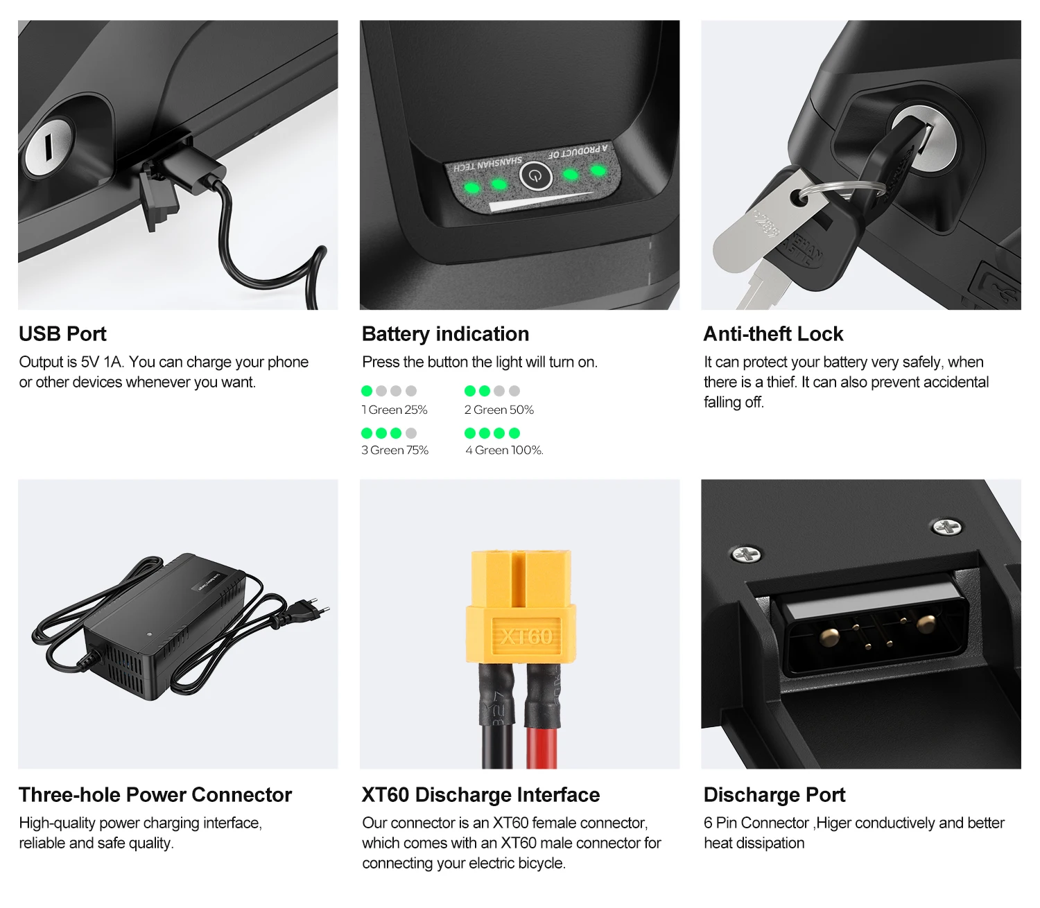 Hailong eke Battery 36V 48V 52V 20Ah 24Ah Mountain Bicycle 18650 21700 Electric Bateria Pack for Bafang 1000W 500W 250W 14 kf Sb5df79e763344adbb94b4c06fa0fd4017