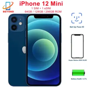 Apple iPhone 12 Mini 64GB 128GB 256GB ROM 4GB RAM 5.4" Genuine OLED A14 Face ID NFC Original 5G 98% New Unlocked Mobile Phone