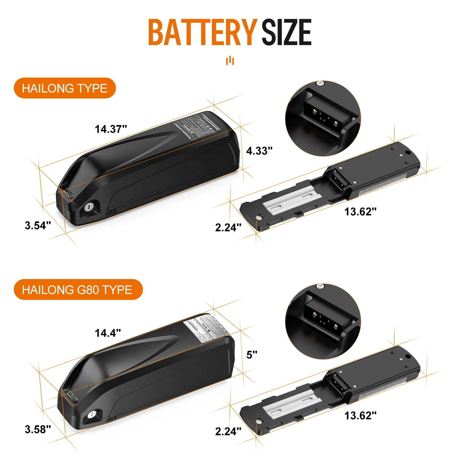 Hailong eke Battery 36V 48V 52V 20Ah 24Ah Mountain Bicycle 18650 21700 Electric Bateria Pack for Bafang 1000W 500W 250W 19 kf Sb66b56ea1f304e3eba5ddf375c619292G